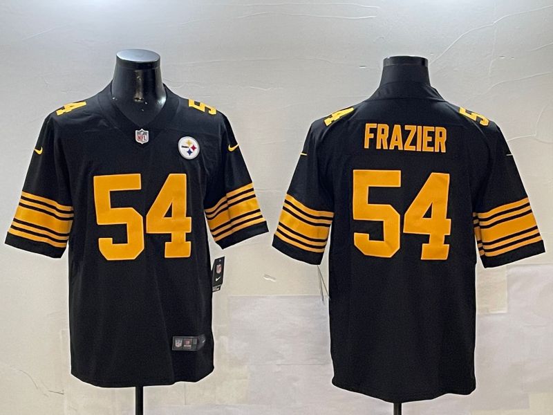 Men Pittsburgh Steelers #54 Frazier Black 2024 Nike Limited NFL Jersey style 0115